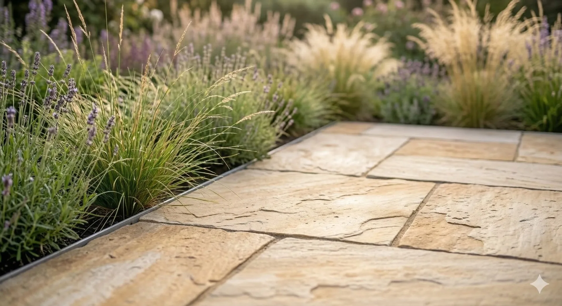 Terrassengestaltung mit Naturstein und Holz in Filderstadt