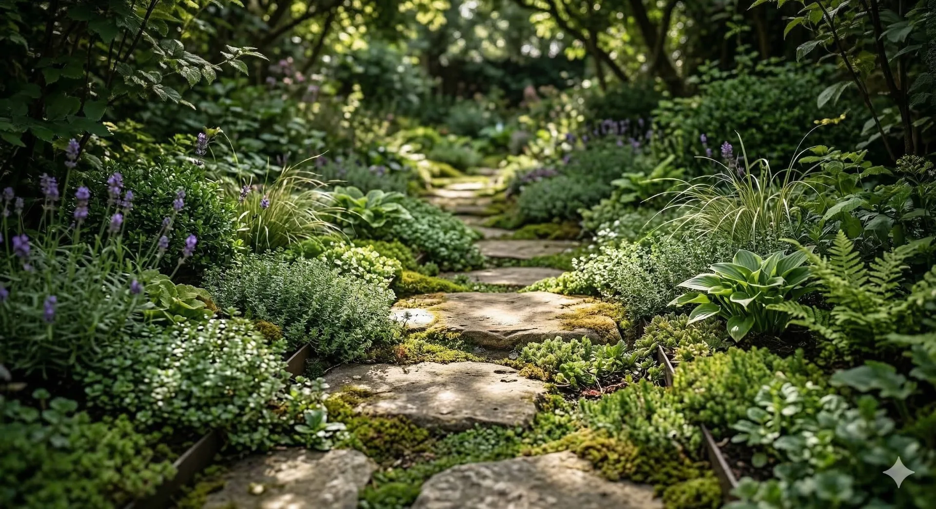 Gepflasterter Gartenweg mit Naturstein in Grötzingen